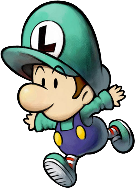 Mlpit Luigi Baby - Baby Luigi Partners In Time (550x700), Png Download