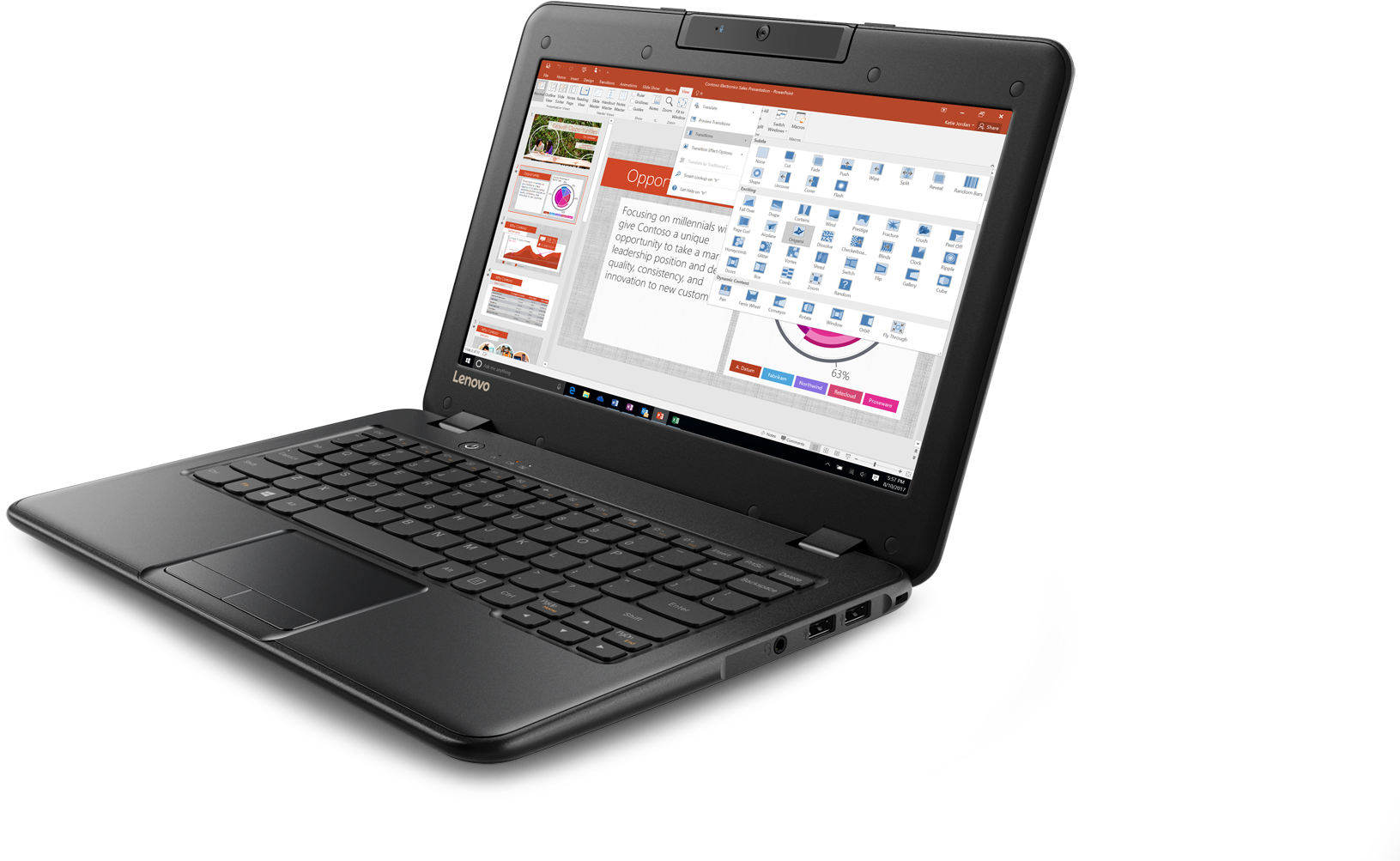 Lenovo's Got The Cheapest Pc Of The Bunch The 100e, - Lenovo 100e 81cy (2000x1126), Png Download