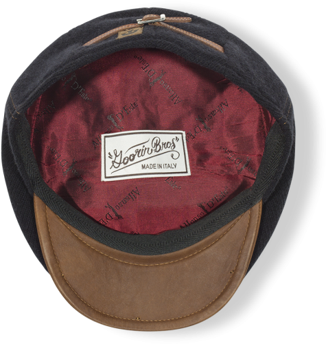 Luigi Ted Goorin's Cut & Sew Ivy - Leather (560x560), Png Download