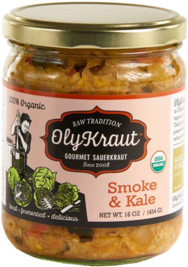 Olykraut Organic Smoke & Kale Kraut - Carrot (600x600), Png Download