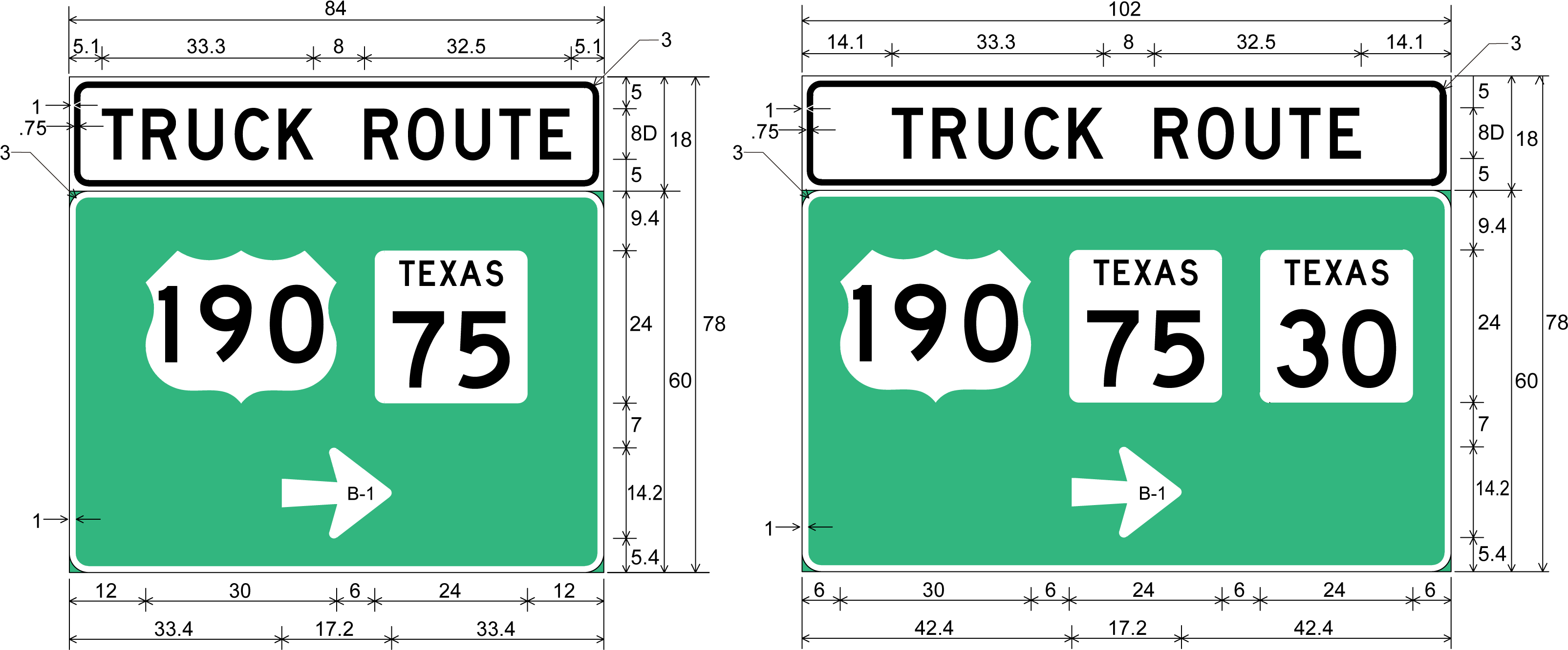 Large Advanced Truck Route Sign Assembly Sign Details - Seat Belt Sign (3235x1423), Png Download