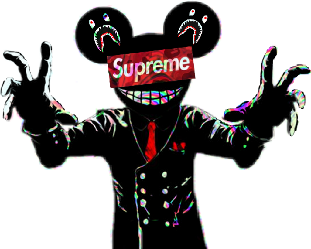 Bape Supreme $deadmau5 Radioactive - Bape Supreme (1024x820), Png Download