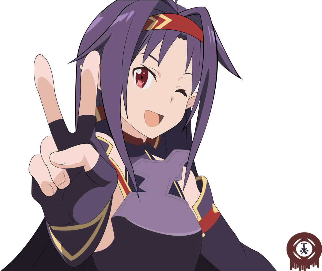 Yuuki - Yuuki Konno White Background (1600x902), Png Download