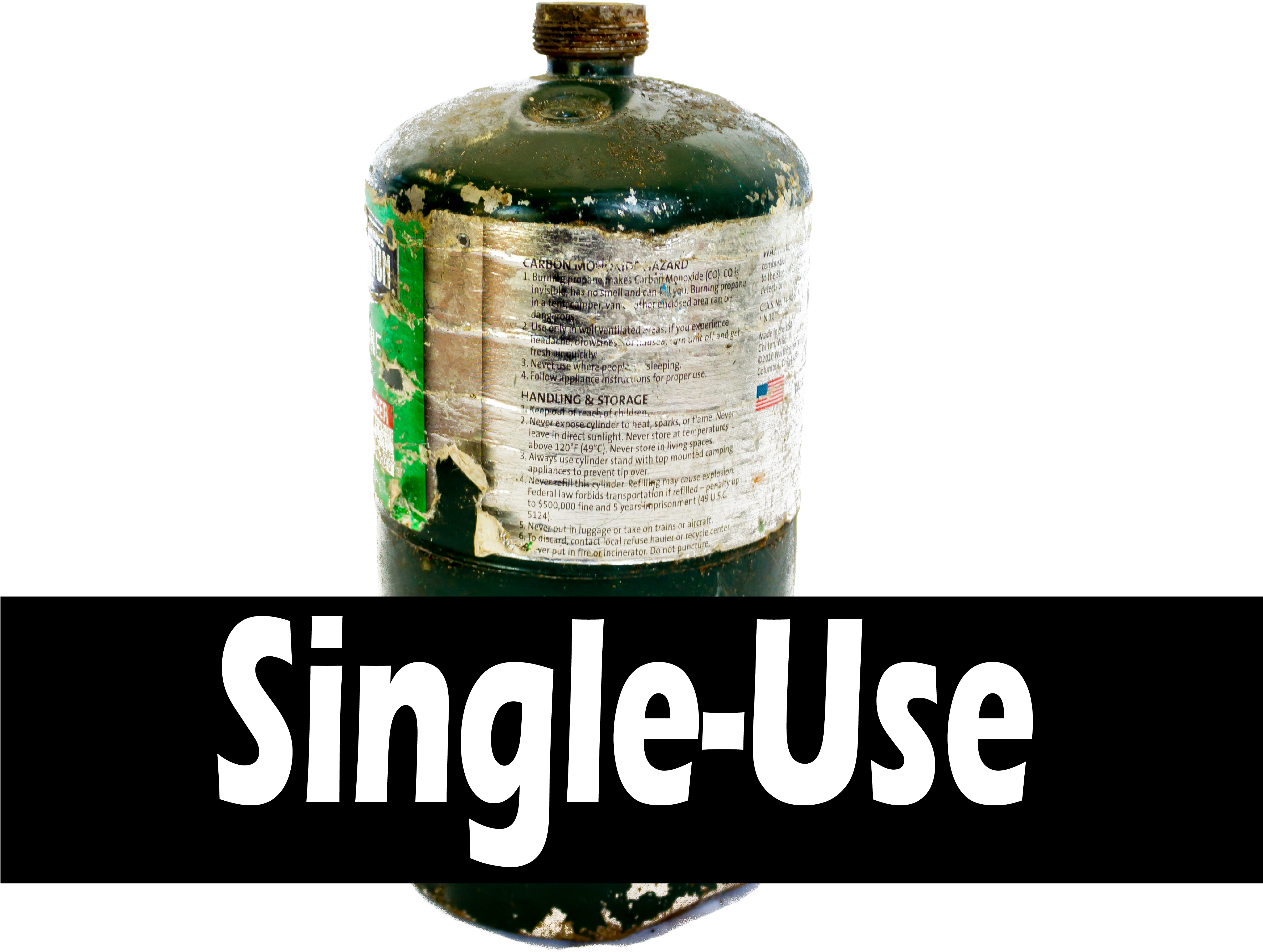 Disposable Cylinder Single Trans - Bottle (4805x3700), Png Download