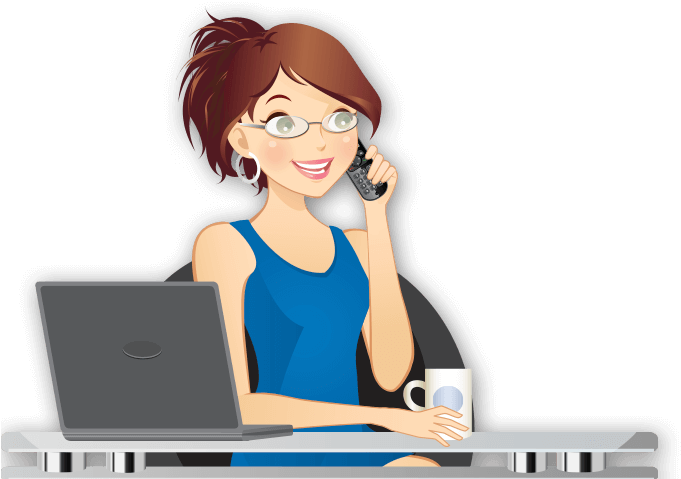 How It Works - Receptionist Transparent (685x493), Png Download