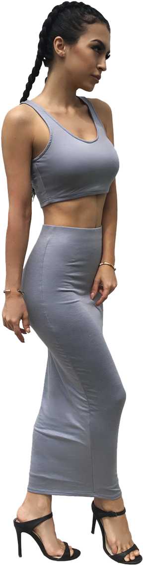Pencil Skirt (600x1200), Png Download