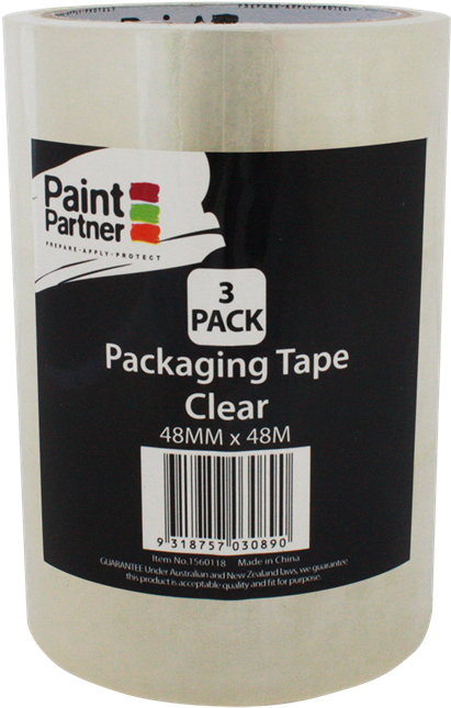 Paint Partner 48mm X 48m Clear Packing Tape - Label (800x800), Png Download