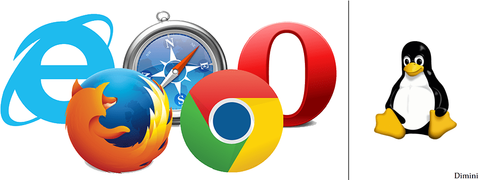 Browser Olympics Logo - Linux Penguin (1000x367), Png Download