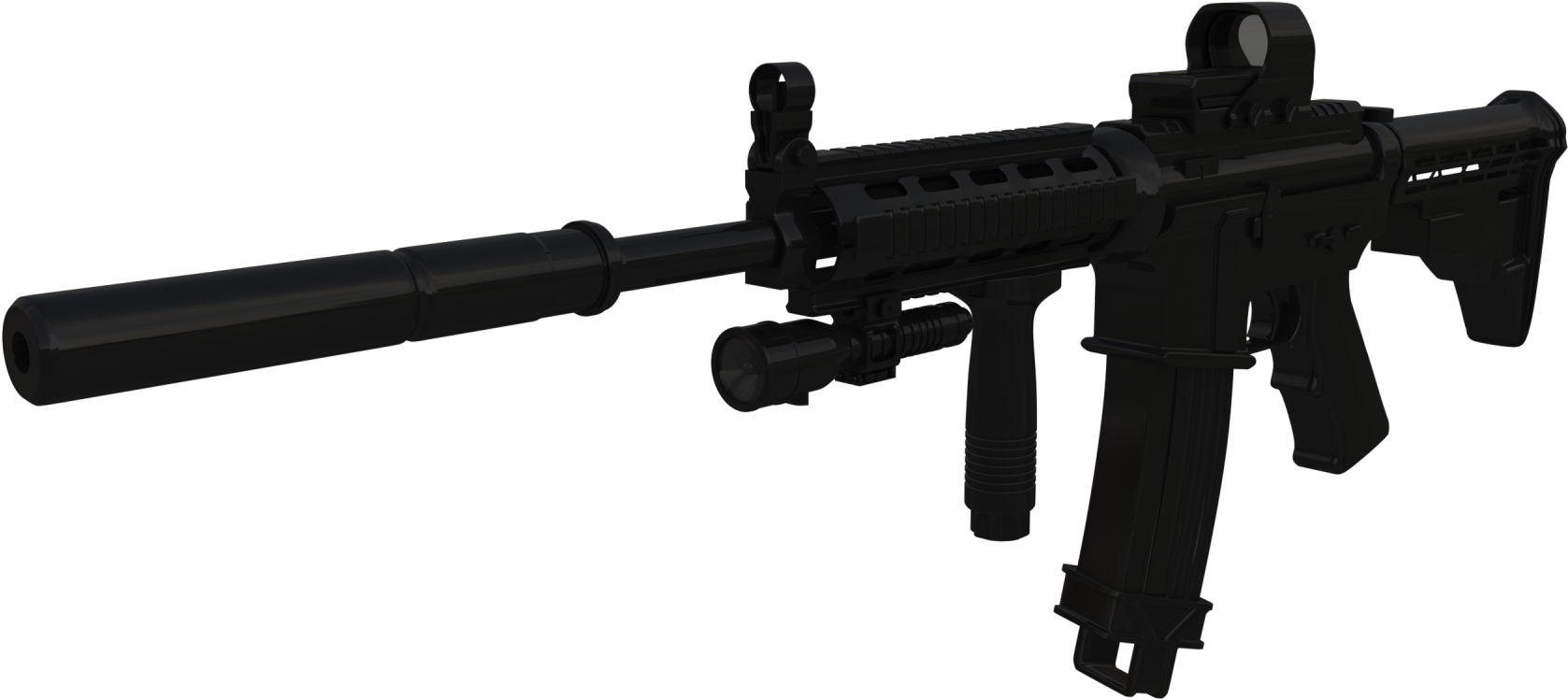 Side View - Firearm (1920x1080), Png Download