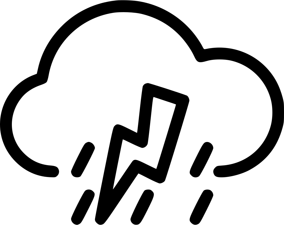 Png File Svg - Thunderstorm (980x778), Png Download