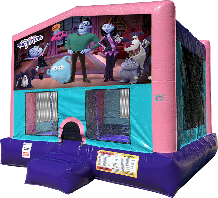 Vampirina Bounce House Pink Edition Rentals In Austin - Lol Surprise Bounce House (864x792), Png Download