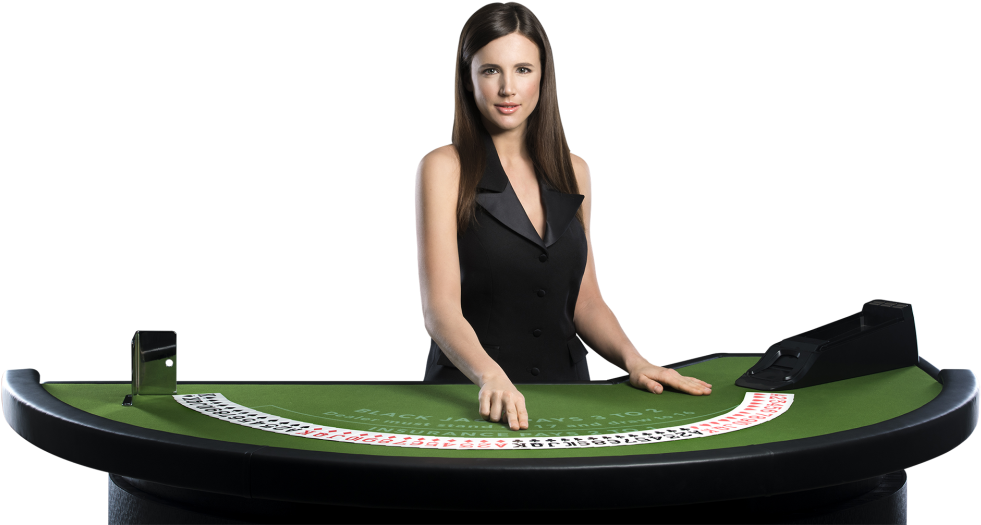 03 Dealer Female Commondrawbj Thumbnail - Poker Table (1024x683), Png Download