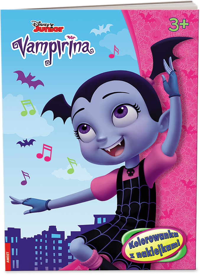 Na-67a - Kolorowanka Z Naklejkami Vanpirina (1628x1000), Png Download