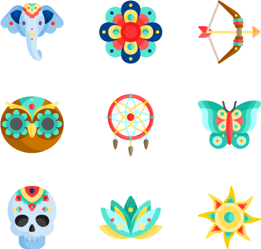 Icon Packs Vector Svg Psd Png - Boho Icon Png (600x564), Png Download
