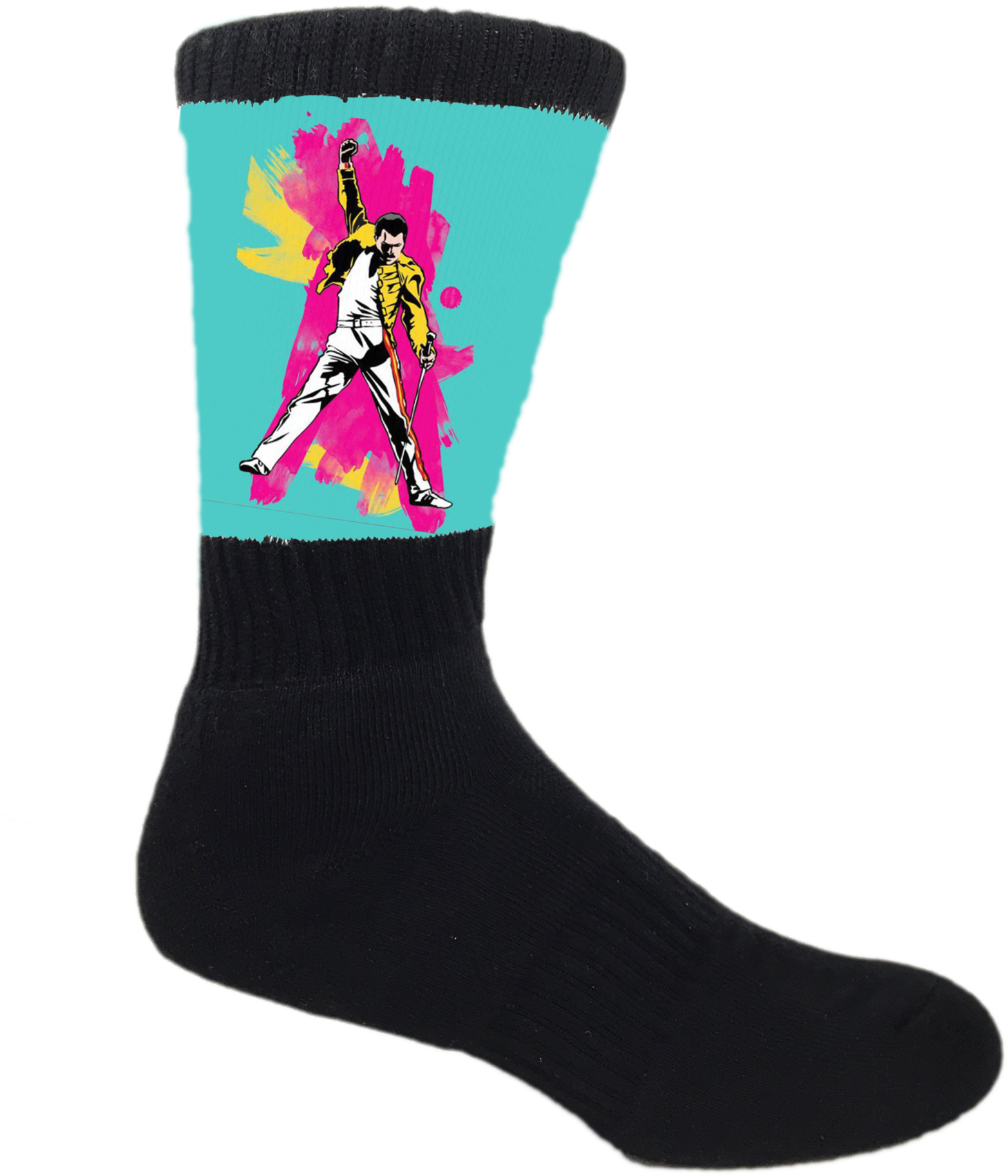 Freddie Mercury Rocker - Sock (2048x2048), Png Download