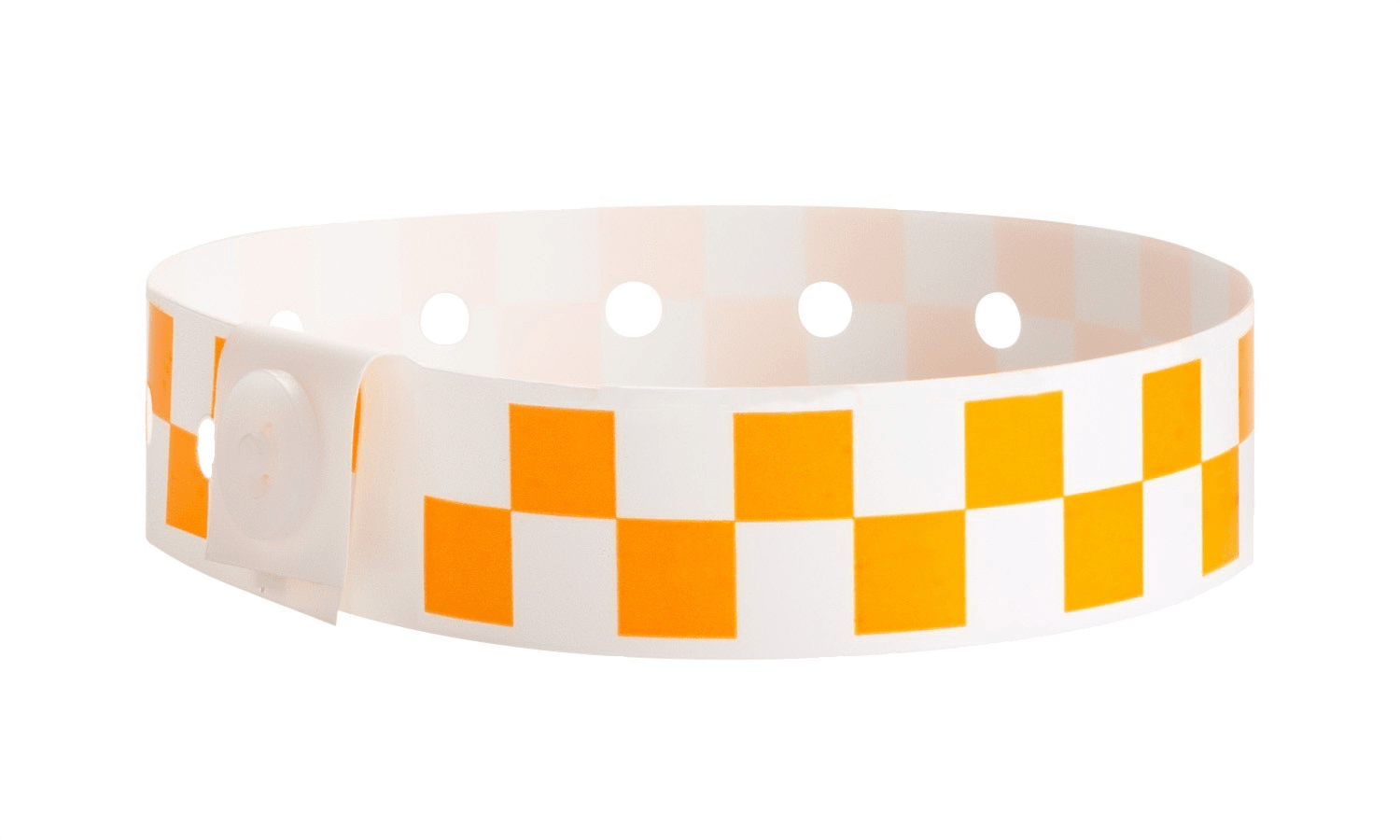 Checkerboard Neon Orange - Bracelet (1500x900), Png Download