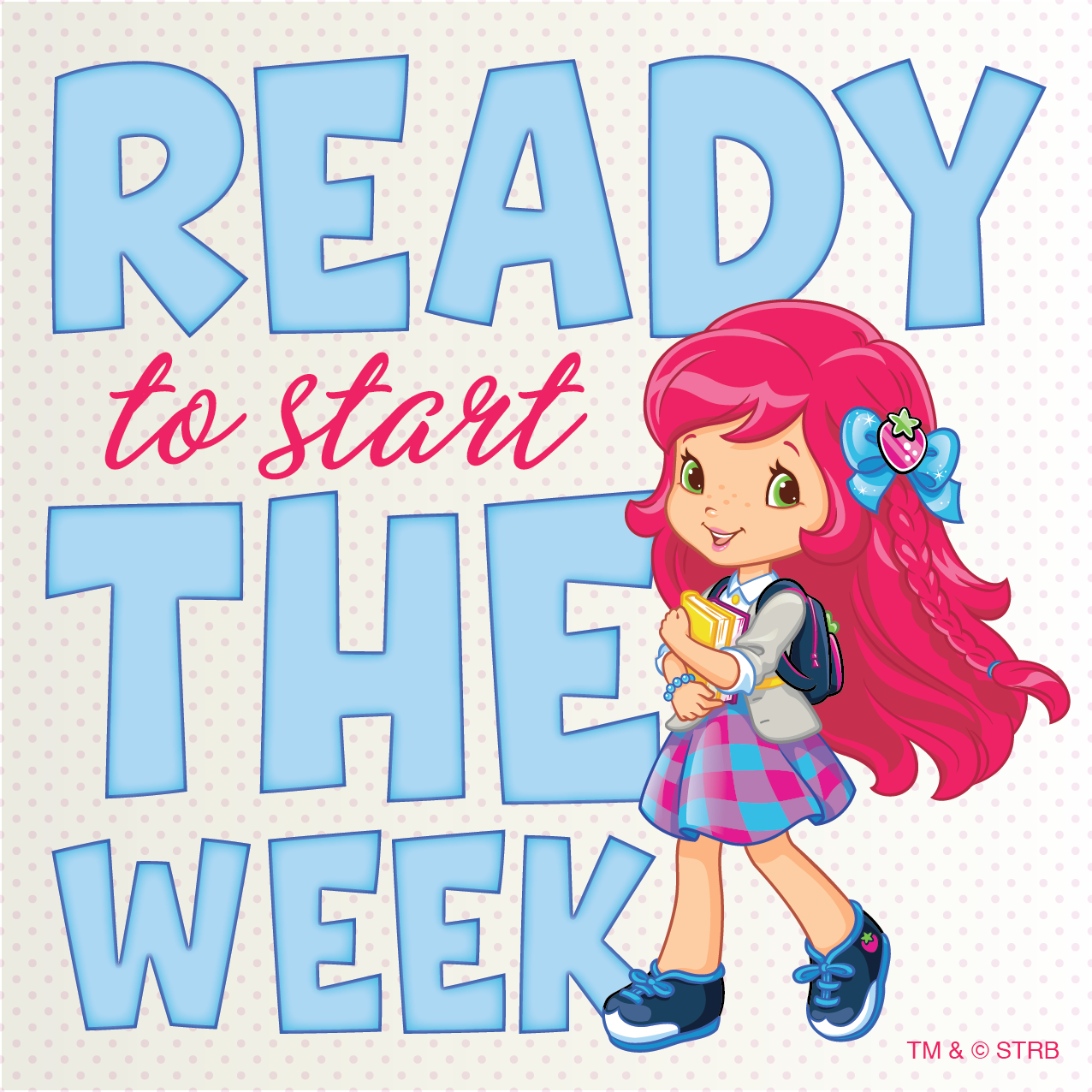 Strawberry Shortcake - Shower (1276x1276), Png Download