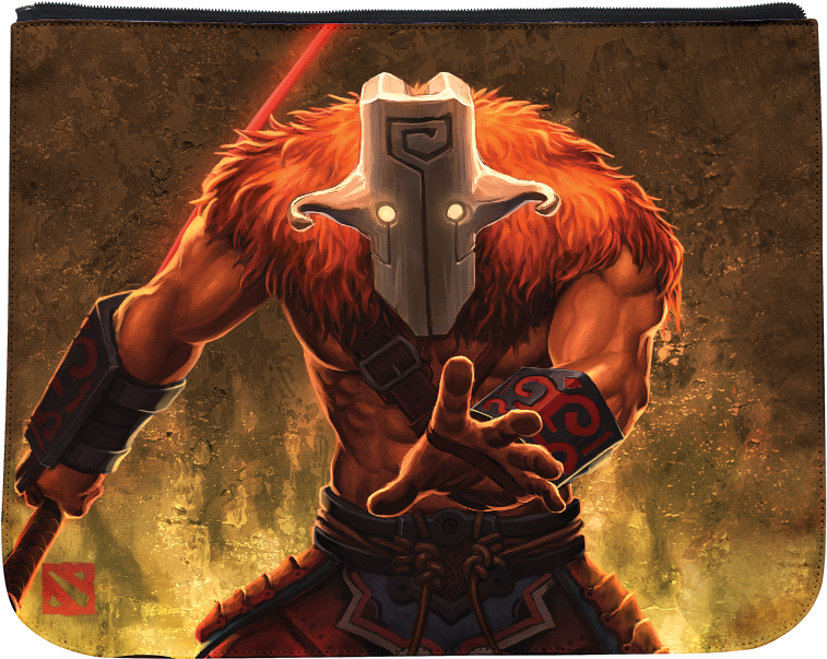 Juggernaut Attack Sublimated Messenger Flap - Juggernaut Dota 2 Art (1000x1000), Png Download