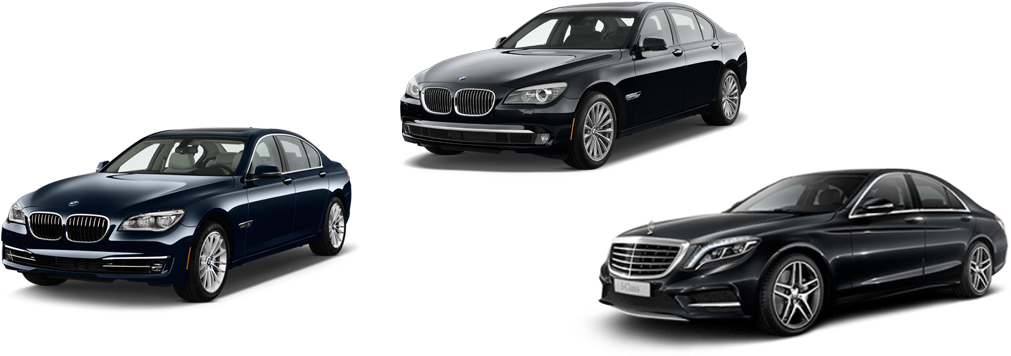 Black Car And Limo Services - Bmw 7 Series (1100x400), Png Download