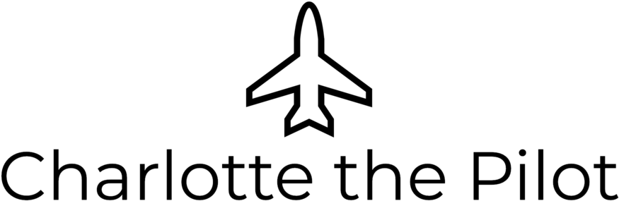 Charlotte The Pilot Logo Black Format=1500w (1000x442), Png Download