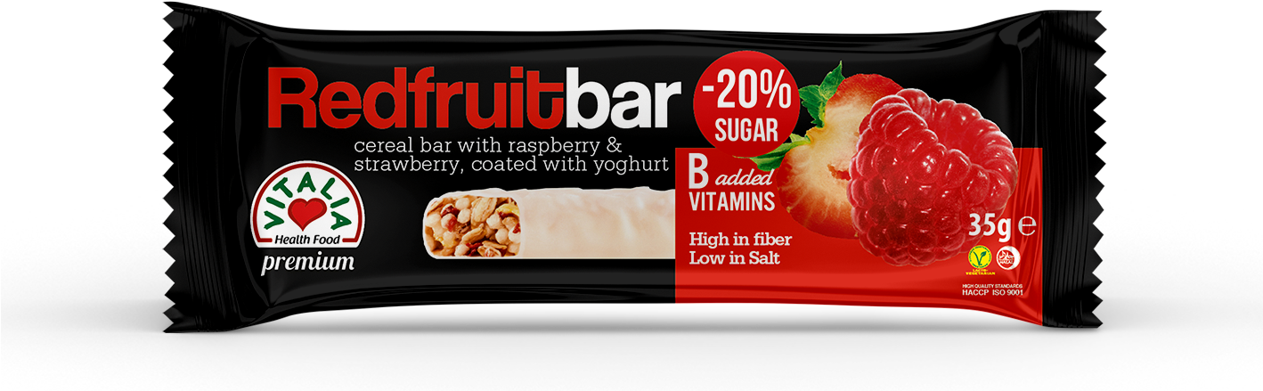 Bar Red Fruit - Vitalia (1417x447), Png Download