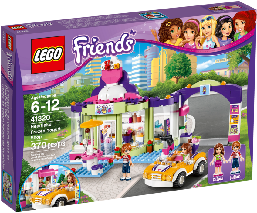 Navigation - Lego Friends Heartlake Frozen Yogurt Shop (1200x900), Png Download