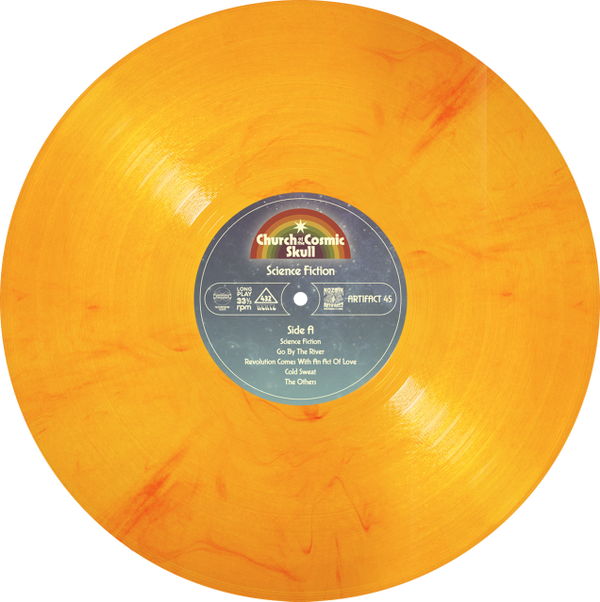 Solar Flare Vinyl & Any T-shirt - Transparent Orange Vinyl Record (600x602), Png Download
