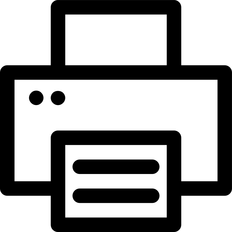 Png File - Printer Icon Svg (980x980), Png Download