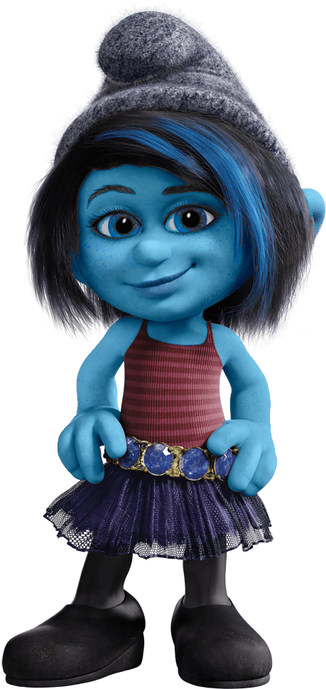 Smurfs 2 Vexy - Smurf With Blue Hair (1000x1000), Png Download.