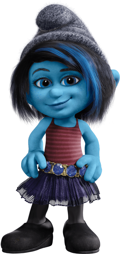 Smurfs 2 Vexy - Smurf With Blue Hair (1000x1000), Png Download