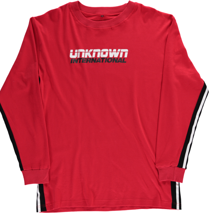 Red Espn Longsleeve - Active Shirt (678x690), Png Download