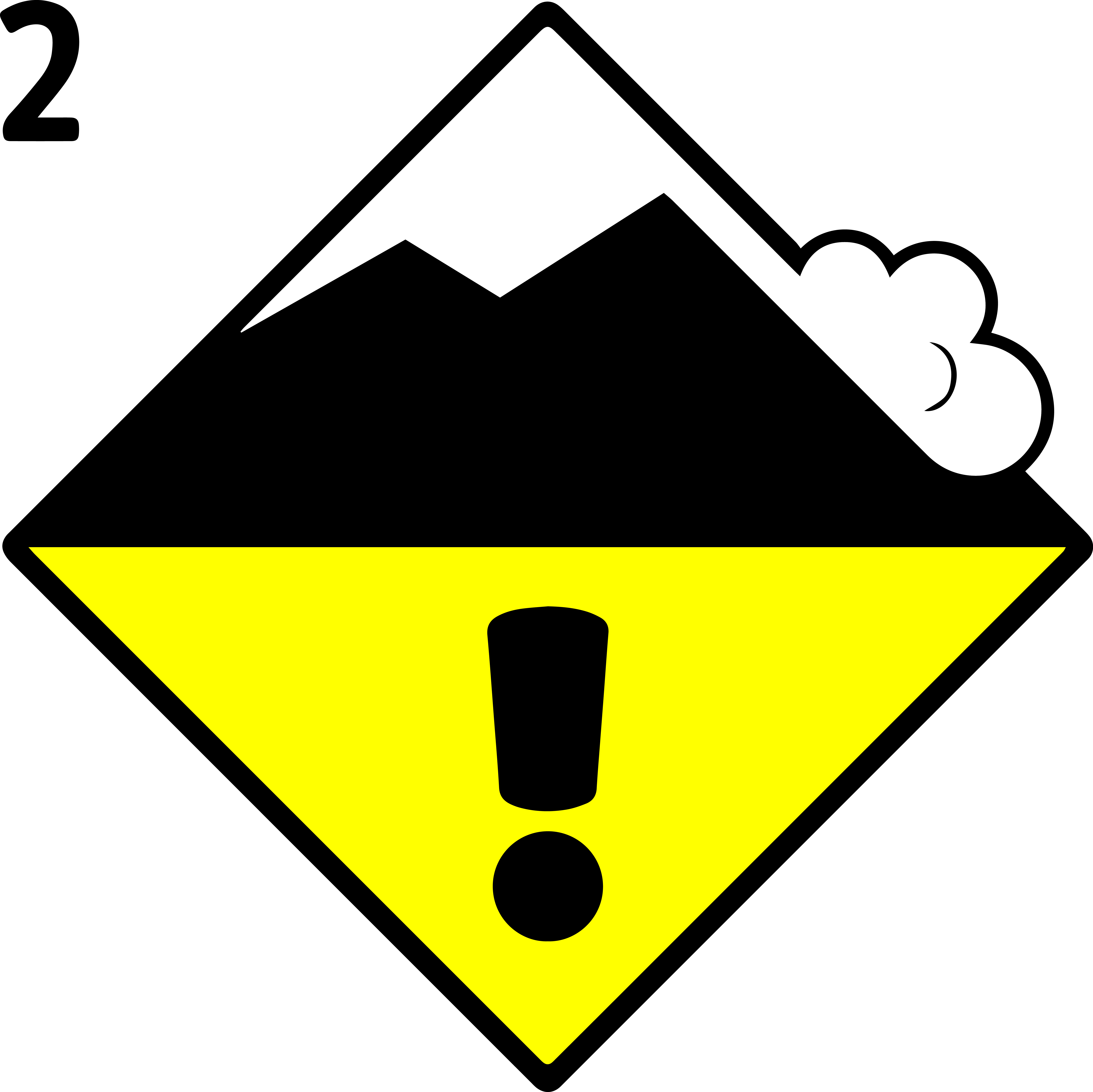 Download Avalanche Moderate Danger Level - Avalanche Danger Icon PNG Image  with No Background 