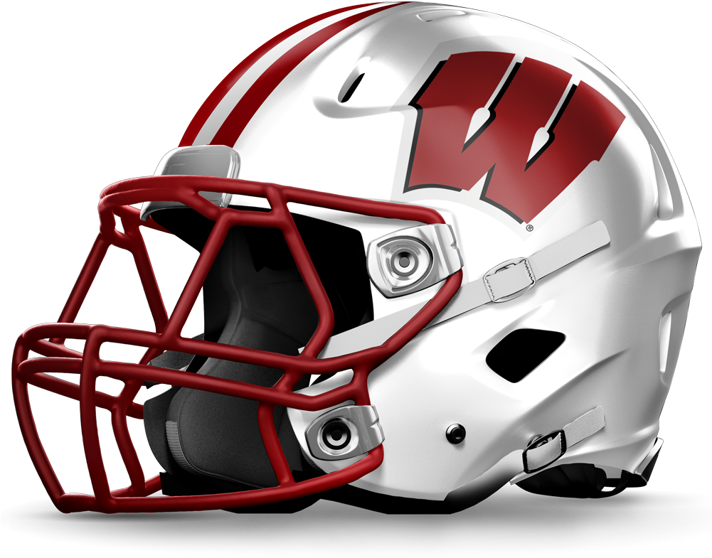 Wisconsin Http - //grfx - Cstv - Com/graphics/helmets/wis - College Football Helmets Png (1000x800), Png Download