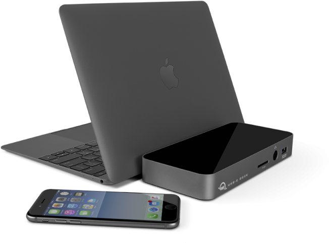 Usbc Dock Hdmi Space Gray Computer Web - Owc Usb C Dock (800x599), Png Download