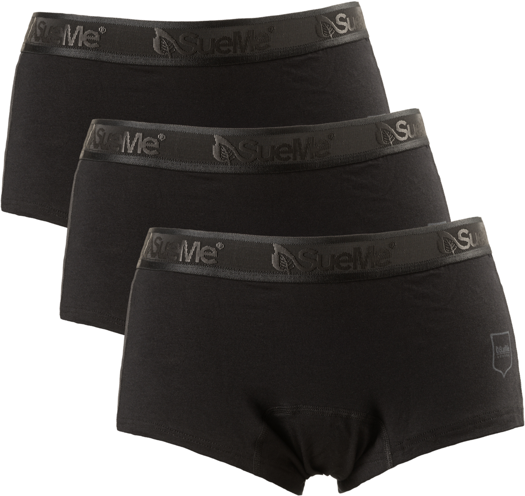 Black V2 Pk3 Womens Beech Shorties - Underpants (1080x1080), Png Download
