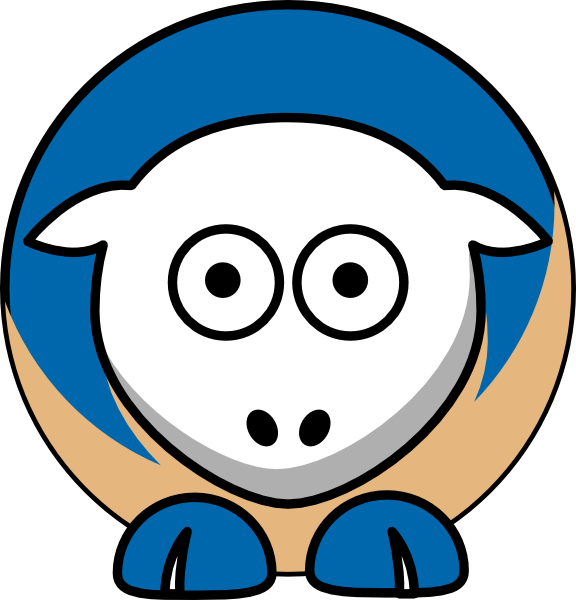 Sheep - Hampton Pirates - Team Colors - College Football (576x600), Png Download