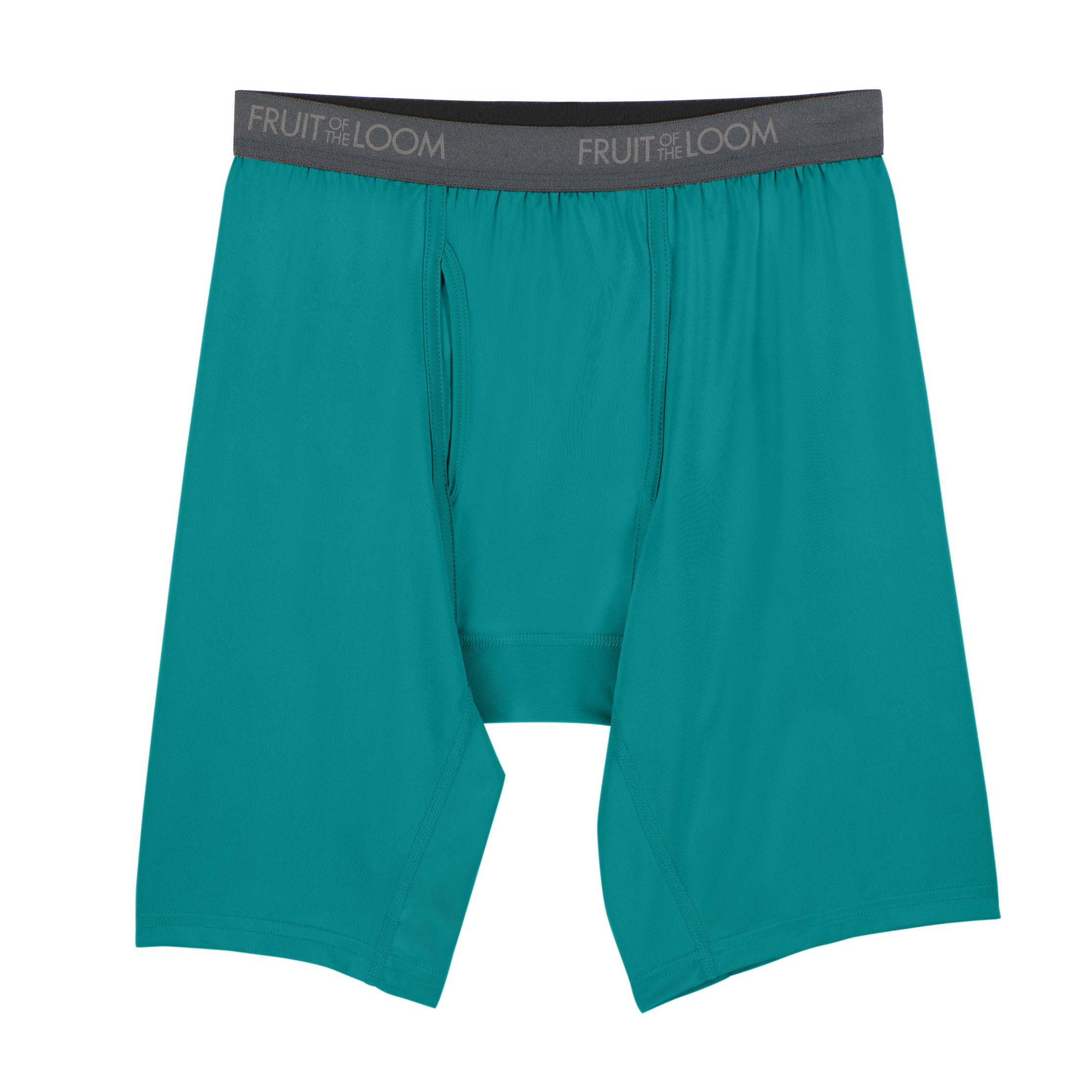 Men's Micro-stretch Black/gray Long Leg Boxer Briefs, - Briefs (2232x2768), Png Download