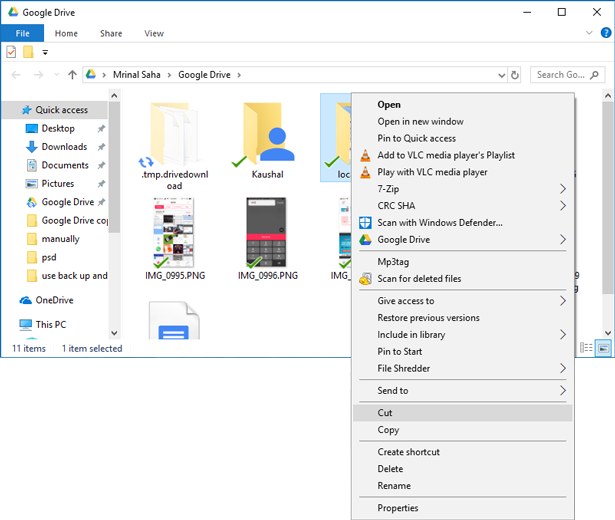 Go To The Destination Location In The Google Drive - Documenti Recenti Windows 10 (615x520), Png Download