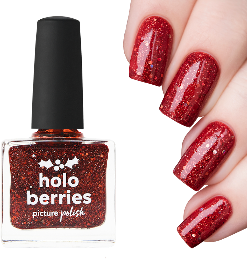 Nail Polish Holo Berries - Nail Polish (1000x1000), Png Download