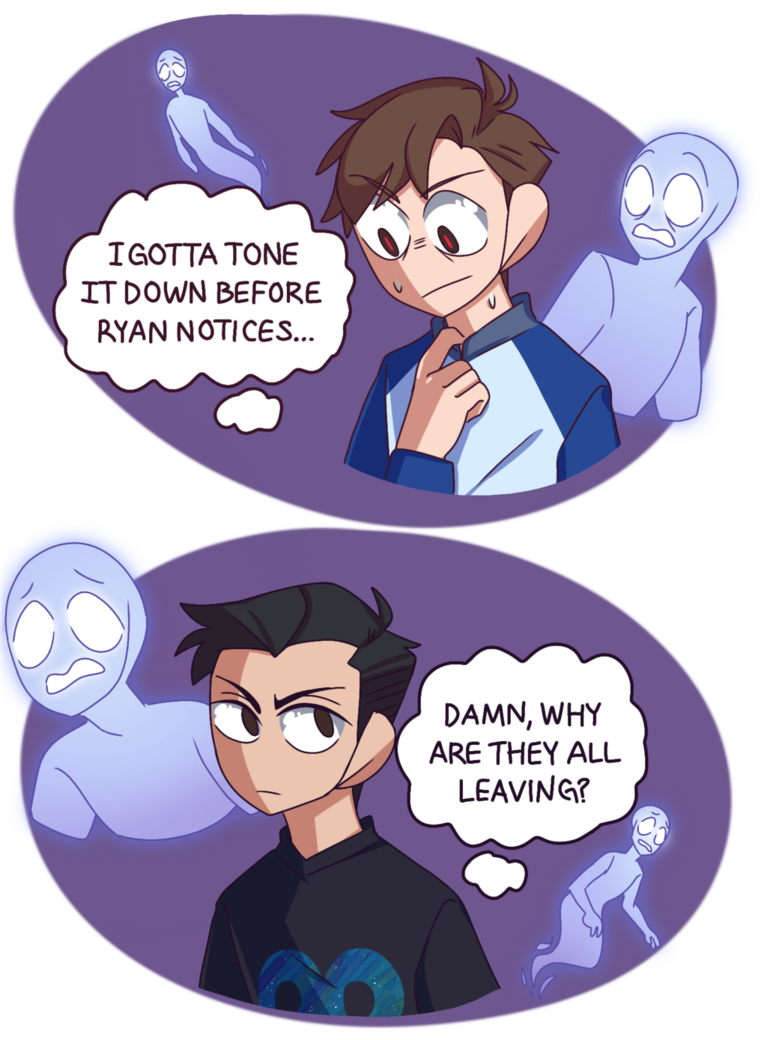 A Double Demonic Catfish By Unamusedyami Shane And - Buzzfeed Unsolved Fanfic Shane X Demon (767x1040), Png Download