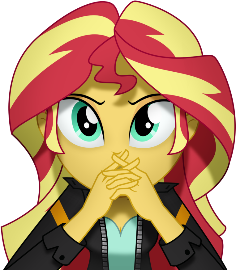 Sunset Stare By Bootsyslickmane Sunset Stare By Bootsyslickmane - Equestria Girls Sunset Shimmer Stare (763x874), Png Download