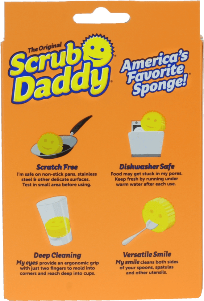 Scrub Daddy - Headphones (1183x1200), Png Download