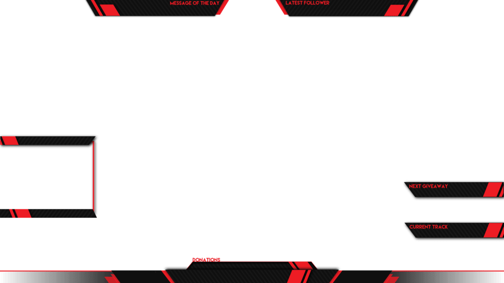 Live Stream Overlay Template Png (1024x576), Png Download