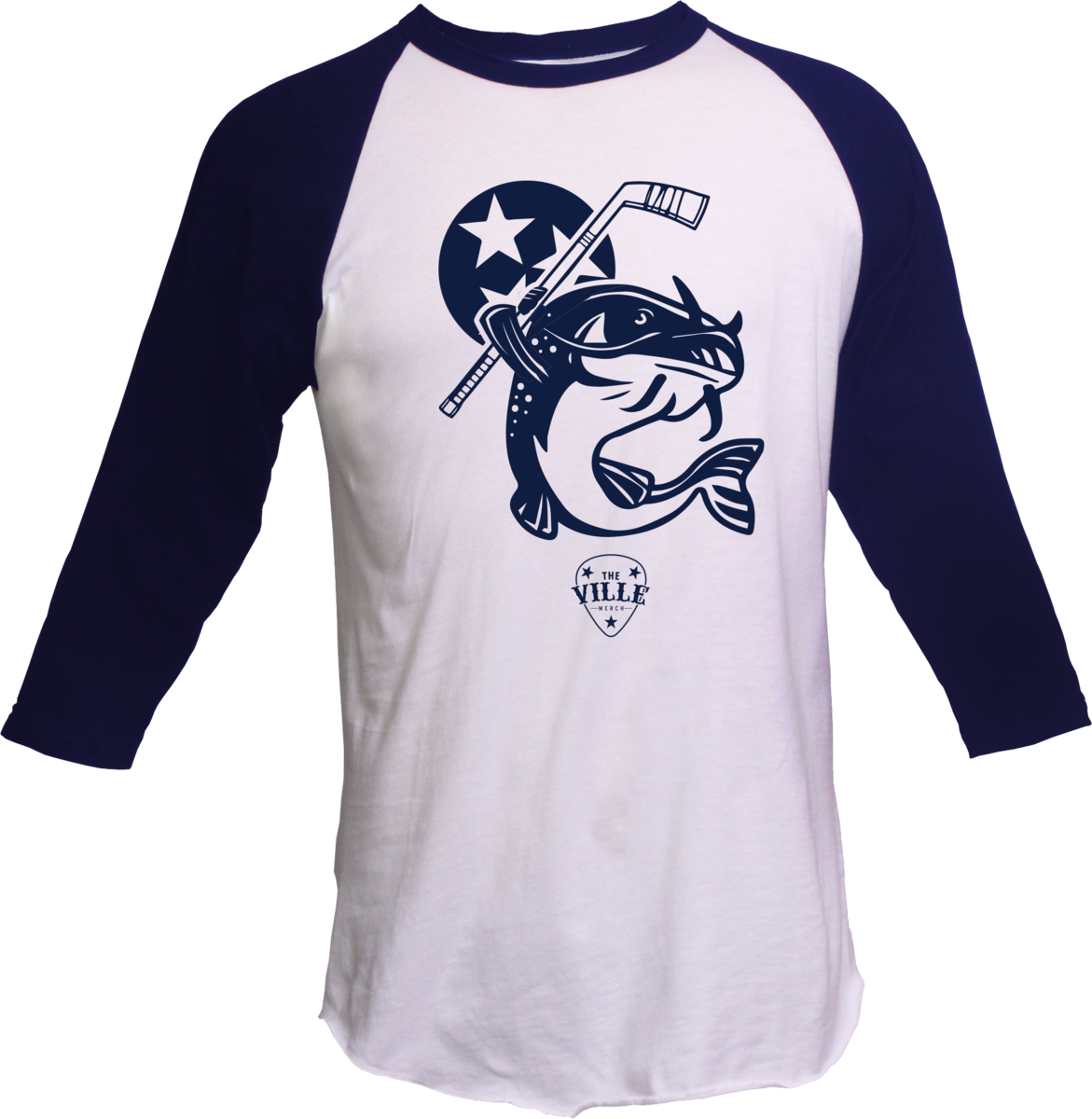 Nashville Stanley The Catfish - Raglan Sleeve (1171x1200), Png Download