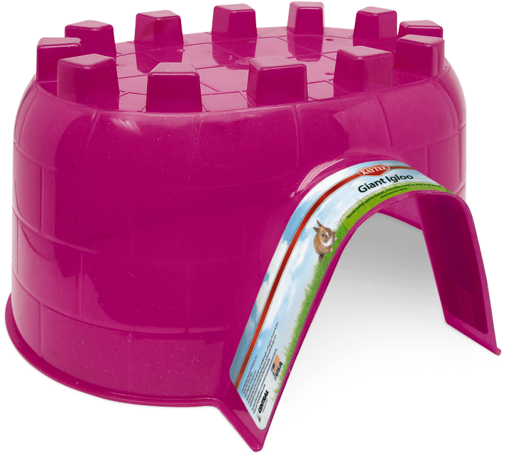60407 Giantigloo Pink Pk-png Roktronyrwlg - Bunny Small Animal Igloo (750x750), Png Download