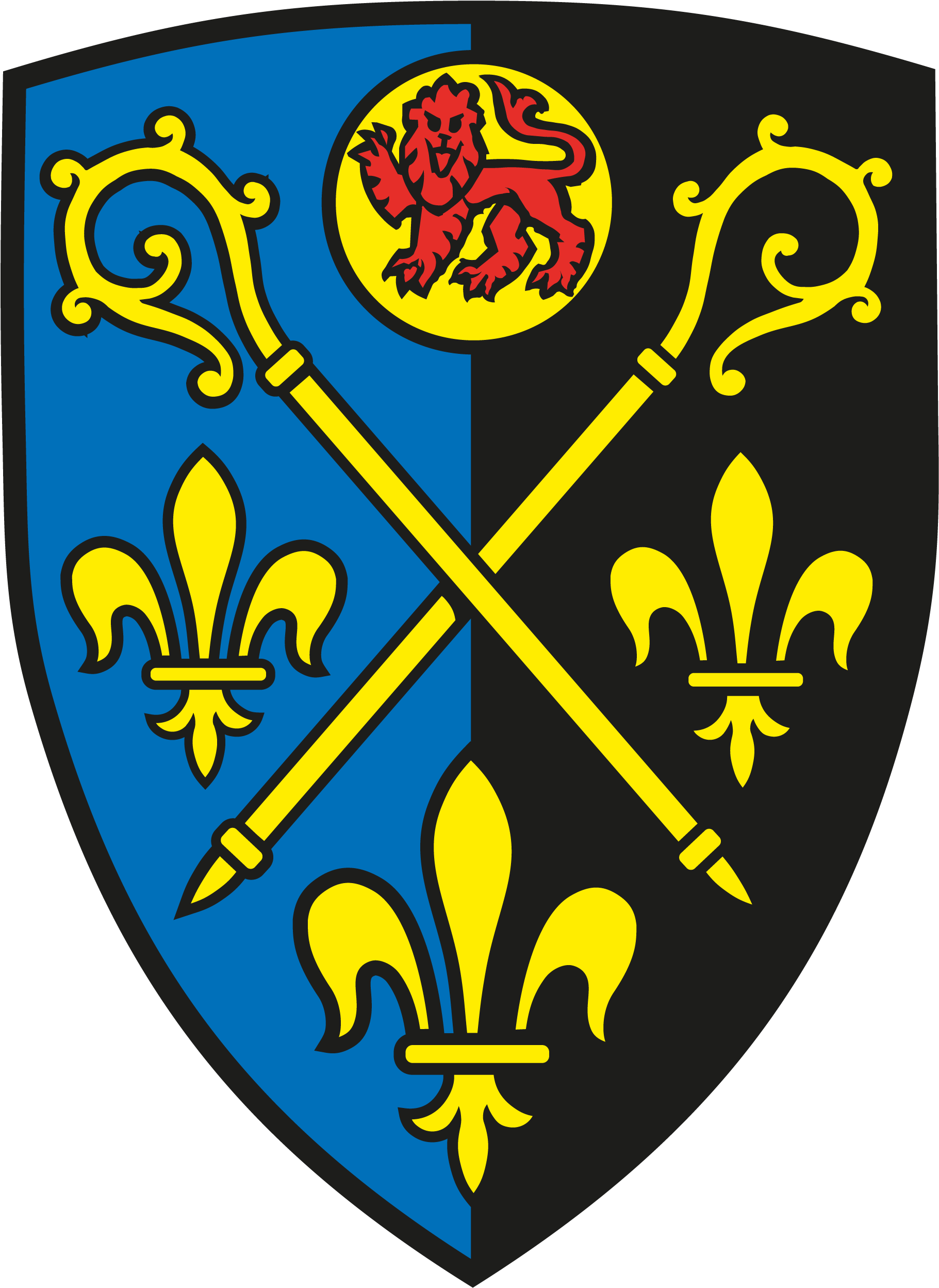 Monmouth-shield - Emblem (1845x2511), Png Download