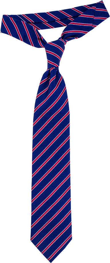 Blue With Red Stripe Tie - Tie Stripy (640x1060), Png Download