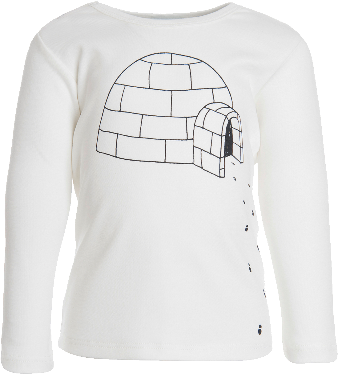 Ls Igloo T Shirt - Long-sleeved T-shirt (1500x2055), Png Download