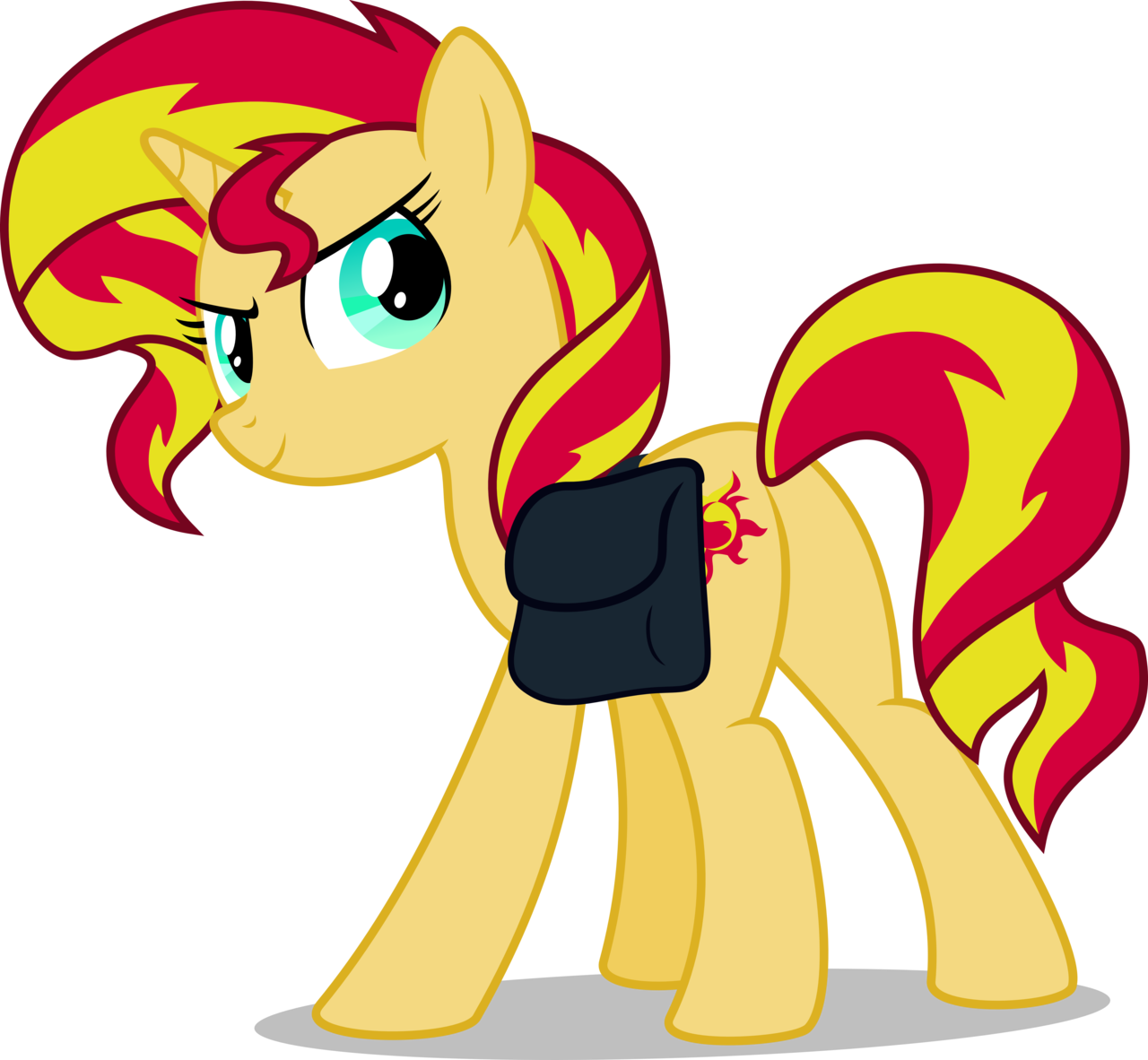 Sunset Shimmer - Sunset Shimmer Pony Form (1280x1182), Png Download