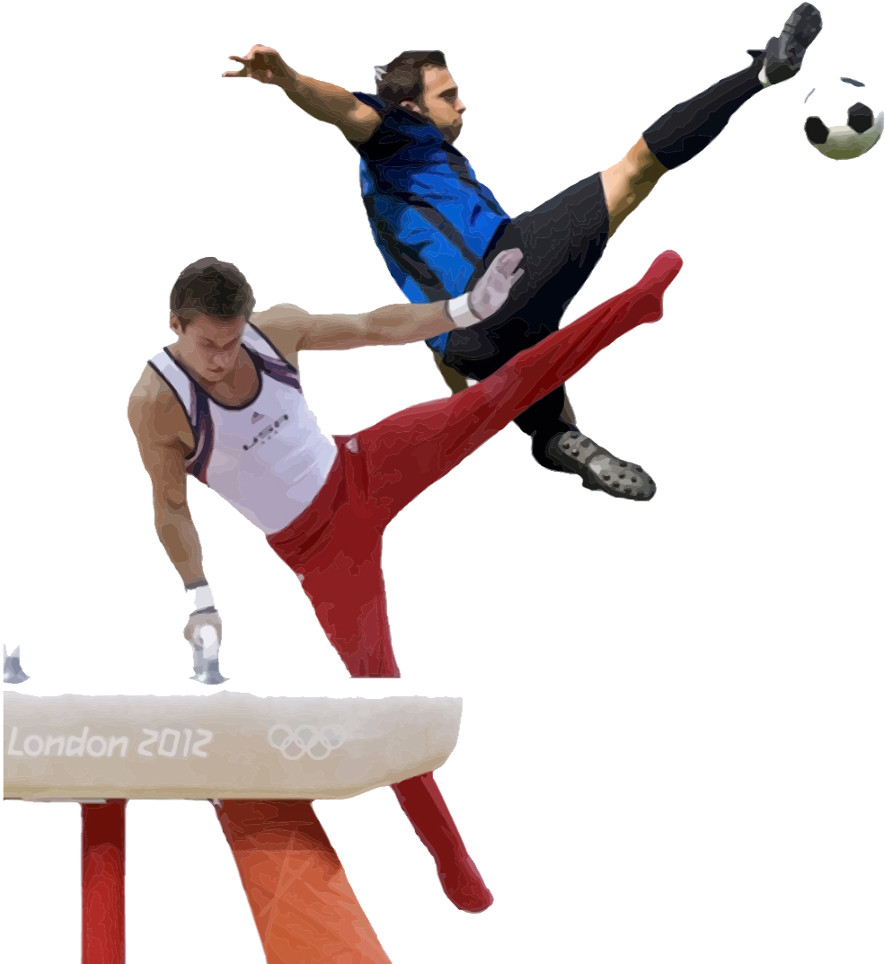 Gymnast Clipart Olympic Gymnastics - Pommel Horse (1004x1100), Png Download
